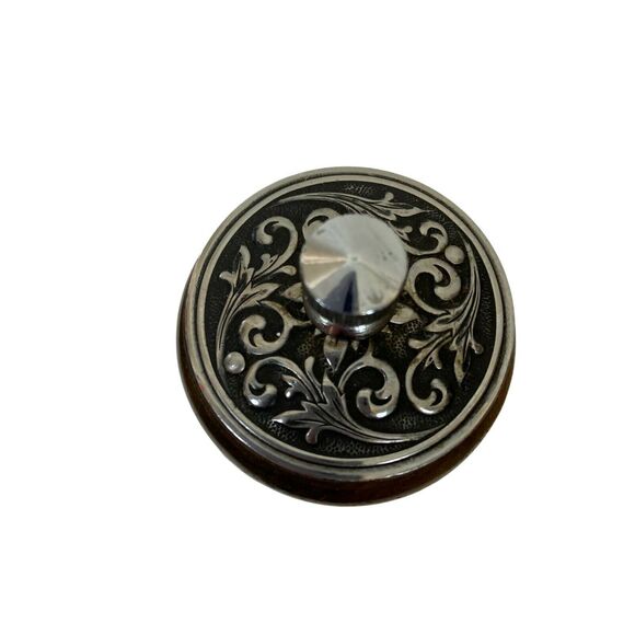 Pepper Mill Grinder 10" Vintage International Silver Plated Wooden Decorator - Picture 6 of 16